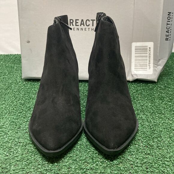 Kenneth Cole Reaction Suede Black Booties - Picture 2 of 11